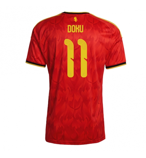 Belgia Jeremy Doku #11 Hjemmedrakt VM 2026 Kortermet Belgia Jeremy Doku #11 Hjemmedrakt VM 2026 Kortermet
