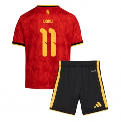 Belgia Jeremy Doku #11 Hjemmedraktsett Barn VM 2026 Kortermet (+ Korte bukser)