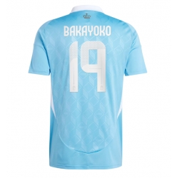 Belgia Johan Bakayoko #19 Bortedrakt EM 2024 Kortermet
