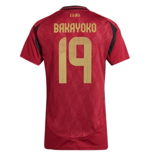 Belgia Johan Bakayoko #19 Hjemmedrakt Dame EM 2024 Kortermet