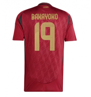 Belgia Johan Bakayoko #19 Hjemmedrakt EM 2024 Kortermet