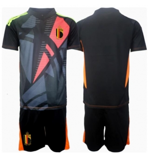 Belgia Keeper Hjemmedraktsett Barn EM 2024 Kortermet (+ Korte bukser)