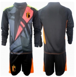 Belgia Keeper Hjemmedraktsett Barn EM 2024 Langermet (+ Korte bukser)