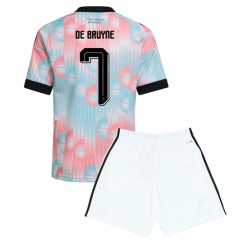 Belgia Kevin De Bruyne #7 Bortedraktsett Barn VM 2026 Kortermet (+ Korte bukser)