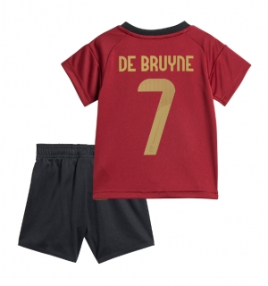 Belgia Kevin De Bruyne #7 Hjemmedraktsett Barn EM 2024 Kortermet (+ Korte bukser)