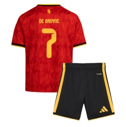 Belgia Kevin De Bruyne #7 Hjemmedraktsett Barn VM 2026 Kortermet (+ Korte bukser)