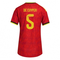 Belgia Maxim De Cuyper #5 Hjemmedrakt Dame VM 2026 Kortermet