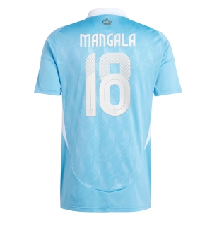 Belgia Orel Mangala #18 Bortedrakt EM 2024 Kortermet
