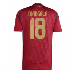 Belgia Orel Mangala #18 Hjemmedrakt EM 2024 Kortermet