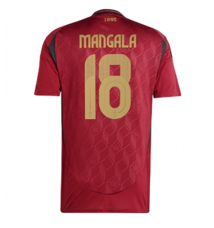 Belgia Orel Mangala #18 Hjemmedrakt EM 2024 Kortermet