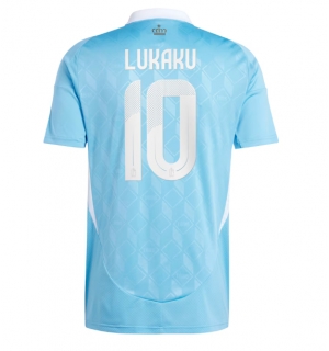 Belgia Romelu Lukaku #10 Bortedrakt EM 2024 Kortermet