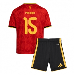 Belgia Thomas Meunier #15 Hjemmedraktsett Barn VM 2026 Kortermet (+ Korte bukser)