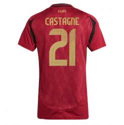 Belgia Timothy Castagne #21 Hjemmedrakt Dame EM 2024 Kortermet