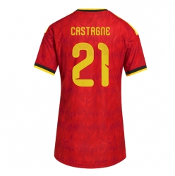 Belgia Timothy Castagne #21 Hjemmedrakt Dame VM 2026 Kortermet