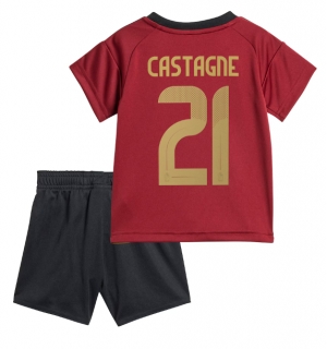 Belgia Timothy Castagne #21 Hjemmedraktsett Barn EM 2024 Kortermet (+ Korte bukser)