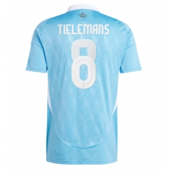Belgia Youri Tielemans #8 Bortedrakt EM 2024 Kortermet
