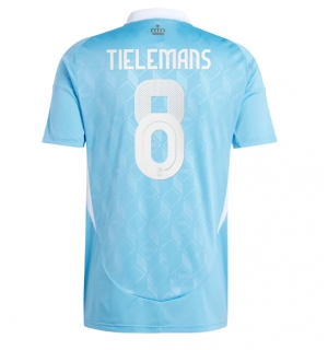 Belgia Youri Tielemans #8 Bortedrakt EM 2024 Kortermet