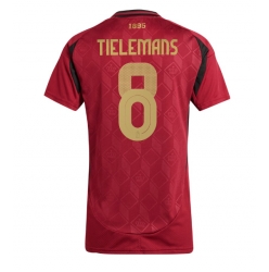 Belgia Youri Tielemans #8 Hjemmedrakt Dame EM 2024 Kortermet