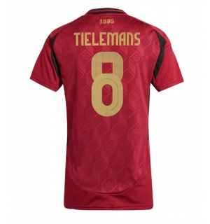 Belgia Youri Tielemans #8 Hjemmedrakt Dame EM 2024 Kortermet