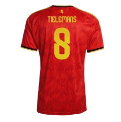 Belgia Youri Tielemans #8 Hjemmedrakt VM 2026 Kortermet