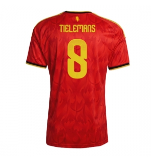Belgia Youri Tielemans #8 Hjemmedrakt VM 2026 Kortermet