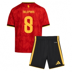 Belgia Youri Tielemans #8 Hjemmedraktsett Barn VM 2026 Kortermet (+ Korte bukser)