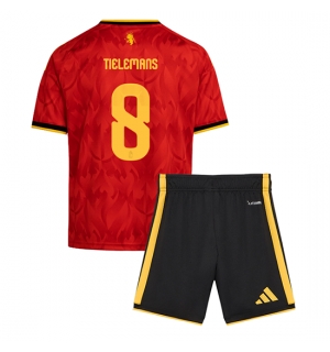 Belgia Youri Tielemans #8 Hjemmedraktsett Barn VM 2026 Kortermet (+ Korte bukser)