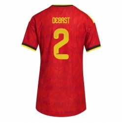 Belgia Zeno Debast #2 Hjemmedrakt Dame VM 2026 Kortermet