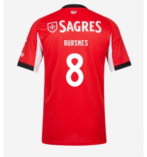 Benfica Fredrik Aursnes #8 Hjemmedrakt 2025-26 Kortermet