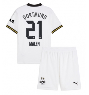 Borussia Dortmund Donyell Malen #21 Tredjedraktsett Barn 2024-25 Kortermet (+ Korte bukser)