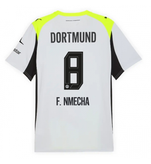 Borussia Dortmund Felix Nmecha #8 Bortedrakt 2025-26 Kortermet Borussia Dortmund Felix Nmecha #8 Bortedrakt 2025-26 Kortermet