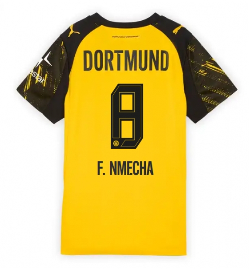 Borussia Dortmund Felix Nmecha #8 Hjemmedrakt Dame 2025-26 Kortermet Borussia Dortmund Felix Nmecha #8 Hjemmedrakt Dame 2025-26 Kortermet