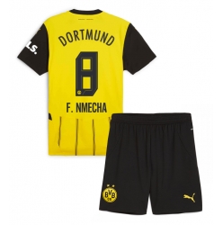 Borussia Dortmund Felix Nmecha #8 Hjemmedraktsett Barn 2024-25 Kortermet (+ Korte bukser)