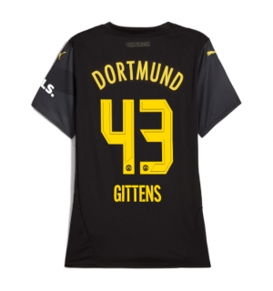 Borussia Dortmund Jamie Bynoe-Gittens #43 Bortedrakt Dame 2024-25 Kortermet