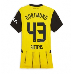Borussia Dortmund Jamie Bynoe-Gittens #43 Hjemmedrakt Dame 2024-25 Kortermet