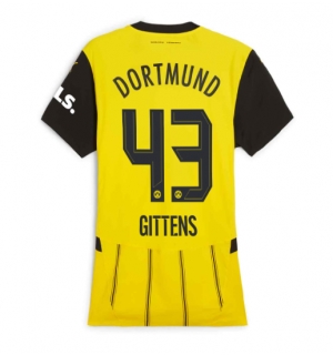 Borussia Dortmund Jamie Bynoe-Gittens #43 Hjemmedrakt Dame 2024-25 Kortermet