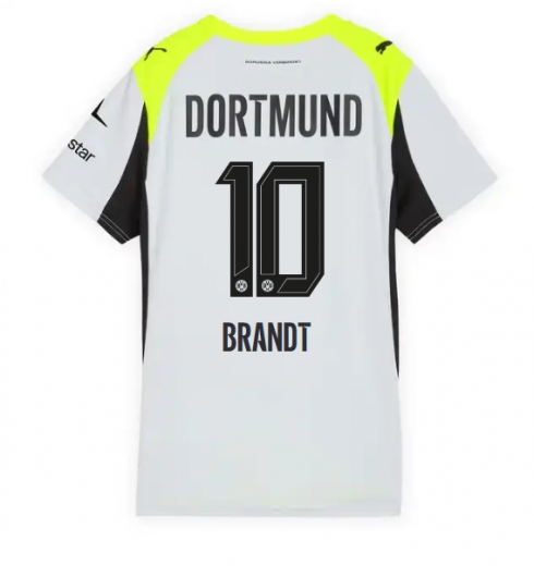Borussia Dortmund Julian Brandt #10 Bortedrakt Dame 2025-26 Kortermet Borussia Dortmund Julian Brandt #10 Bortedrakt Dame 2025-26 Kortermet