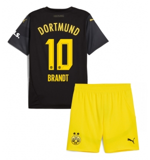 Borussia Dortmund Julian Brandt #10 Bortedraktsett Barn 2024-25 Kortermet (+ Korte bukser)