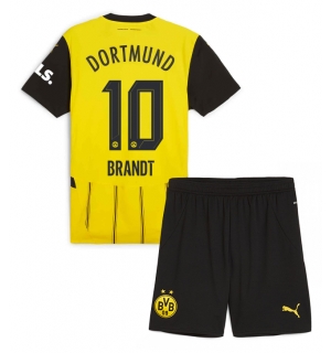 Borussia Dortmund Julian Brandt #10 Hjemmedraktsett Barn 2024-25 Kortermet (+ Korte bukser)