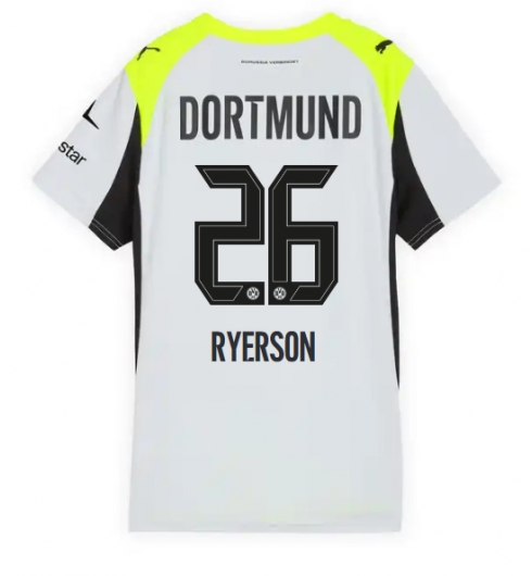 Borussia Dortmund Julian Ryerson #26 Bortedrakt Dame 2025-26 Kortermet Borussia Dortmund Julian Ryerson #26 Bortedrakt Dame 2025-26 Kortermet