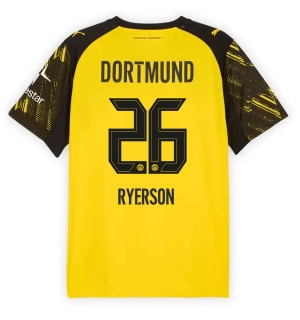 Borussia Dortmund Julian Ryerson #26 Hjemmedrakt 2025-26 Kortermet