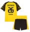 Borussia Dortmund Julian Ryerson #26 Hjemmedraktsett Barn 2025-26 Kortermet (+ Korte bukser)