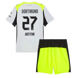 Borussia Dortmund Karim Adeyemi #27 Bortedraktsett Barn 2025-26 Kortermet (+ Korte bukser)