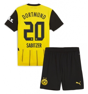 Borussia Dortmund Marcel Sabitzer #20 Hjemmedraktsett Barn 2024-25 Kortermet (+ Korte bukser)