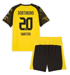 Borussia Dortmund Marcel Sabitzer #20 Hjemmedraktsett Barn 2025-26 Kortermet (+ Korte bukser)