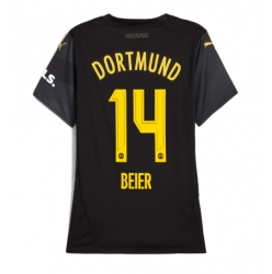 Borussia Dortmund Maximilian Beier #14 Bortedrakt Dame 2024-25 Kortermet