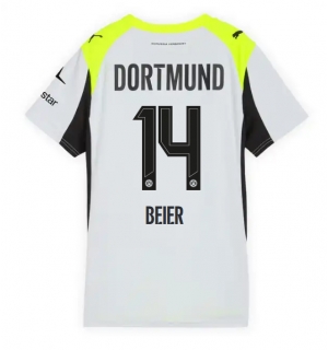 Borussia Dortmund Maximilian Beier #14 Bortedrakt Dame 2025-26 Kortermet