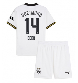 Borussia Dortmund Maximilian Beier #14 Tredjedraktsett Barn 2024-25 Kortermet (+ Korte bukser)