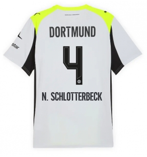 Borussia Dortmund Nico Schlotterbeck #4 Bortedrakt 2025-26 Kortermet