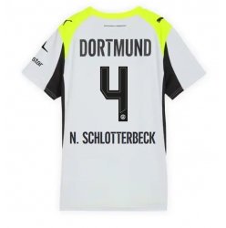Borussia Dortmund Nico Schlotterbeck #4 Bortedrakt Dame 2025-26 Kortermet